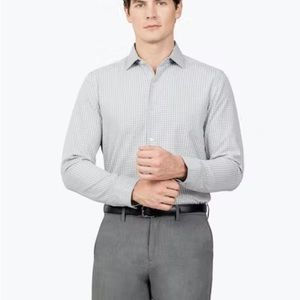 Ministry of Supply Plaid Button Up Shirt Workwear Dress shirt athletic